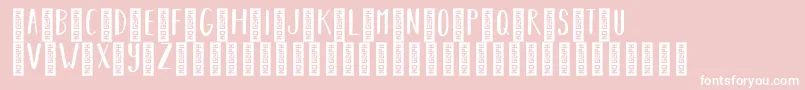 BearhugsbyratticsassinRegular Font – White Fonts on Pink Background