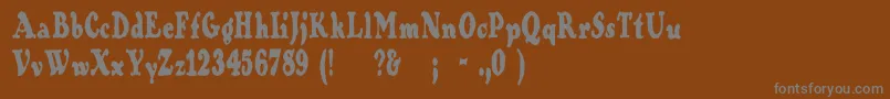 Шрифт Contraband – серые шрифты на коричневом фоне