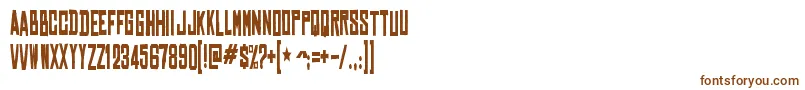 ChineserockscdBold Font – Brown Fonts on White Background