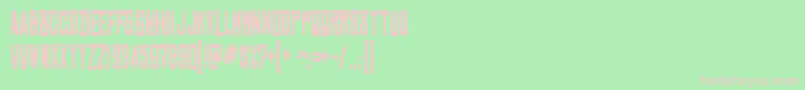 ChineserockscdBold Font – Pink Fonts on Green Background