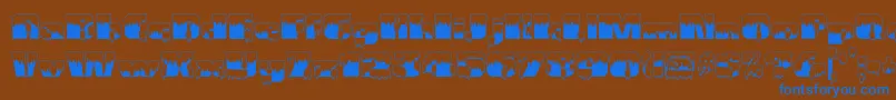 More about Gramiusblizzard Font Gramiusblizzard Font – Blue Fonts on Brown Background
