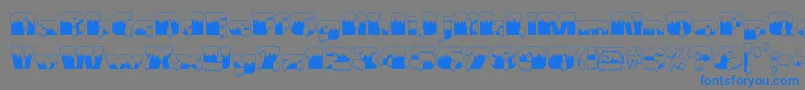 Gramiusblizzard Font – Blue Fonts on Gray Background