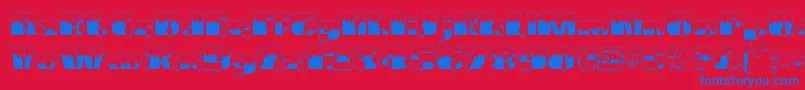 Gramiusblizzard Font – Blue Fonts on Red Background