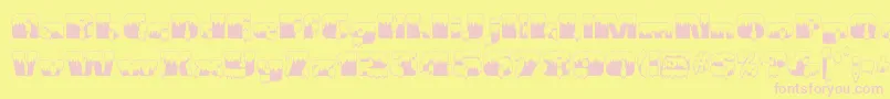 Gramiusblizzard Font – Pink Fonts on Yellow Background