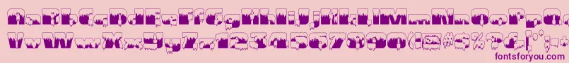 Gramiusblizzard Font – Purple Fonts on Pink Background