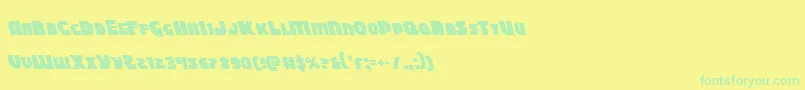 Więcej informacji o czcionce Blitzstrikeleft Czcionka Blitzstrikeleft – zielone czcionki na żółtym tle