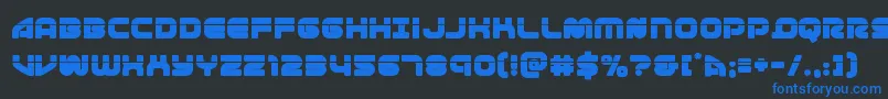 1stenterpriseslaser Font – Blue Fonts on Black Background