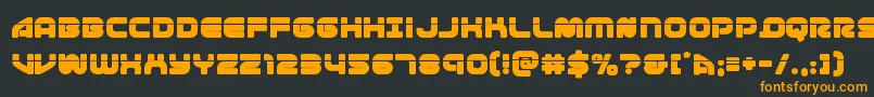 フォント1stenterpriseslaser – 黒い背景にオレンジの文字