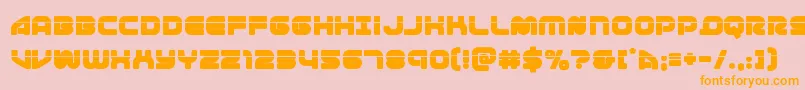 1stenterpriseslaser Font – Orange Fonts on Pink Background