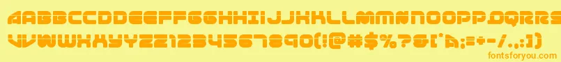 1stenterpriseslaser Font – Orange Fonts on Yellow Background