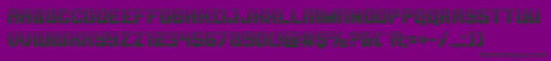 Thundertrooperhalf Font – Black Fonts on Purple Background