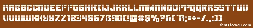 Thundertrooperhalf Font – White Fonts on Brown Background