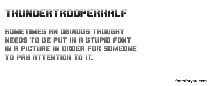 Шрифт Thundertrooperhalf