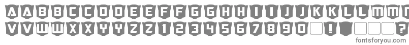 RubcapsCybertron Font – Gray Fonts on White Background