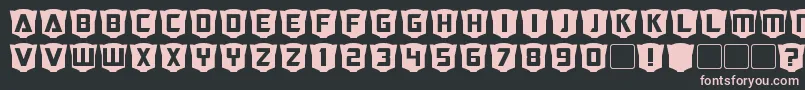 RubcapsCybertron Font – Pink Fonts on Black Background