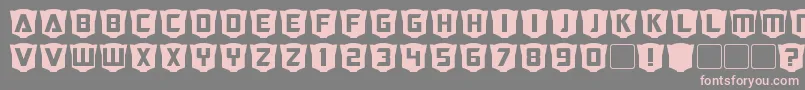 RubcapsCybertron Font – Pink Fonts on Gray Background