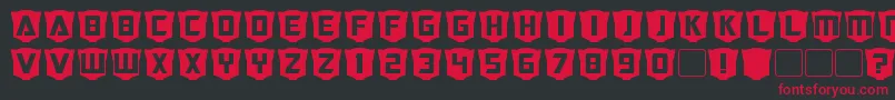 RubcapsCybertron Font – Red Fonts on Black Background