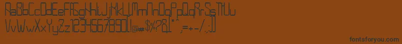 NoroesteRegular Font – Black Fonts on Brown Background