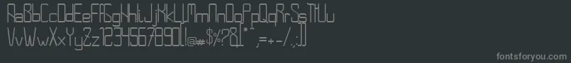 fuente NoroesteRegular – Fuentes Grises Sobre Fondo Negro