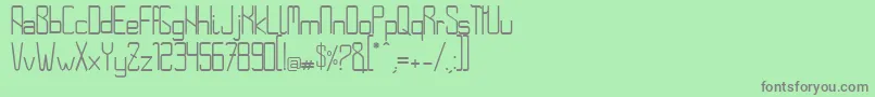NoroesteRegular Font – Gray Fonts on Green Background