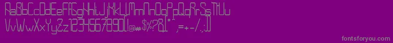 NoroesteRegular-Schriftart – Graue Schriften auf violettem Hintergrund