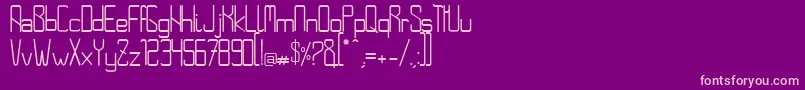 NoroesteRegular Font – Pink Fonts on Purple Background