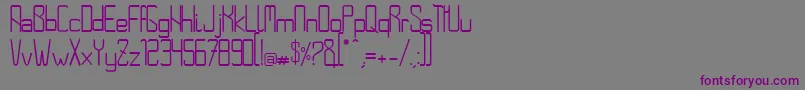 Шрифт NoroesteRegular – фиолетовые шрифты на сером фоне