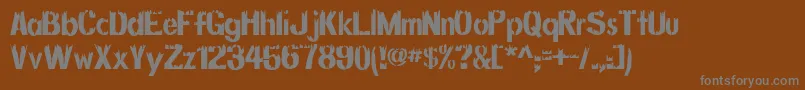 More about DecayingAlternate Font DecayingAlternate Font – Gray Fonts on Brown Background