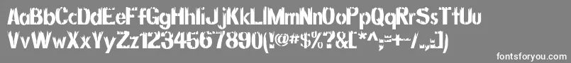 DecayingAlternate Font – White Fonts on Gray Background