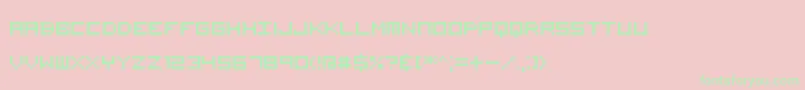 VisitorTt2Brk Font – Green Fonts on Pink Background