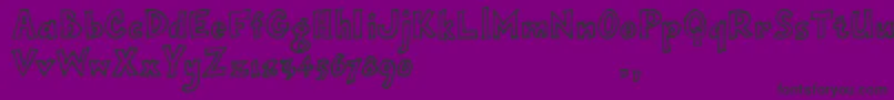 Opjimtrial Font – Black Fonts on Purple Background