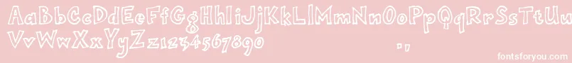 Opjimtrial Font – White Fonts on Pink Background