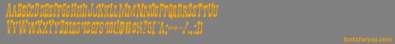 Youngerbrosrotalフォントについての詳細 フォントYoungerbrosrotal – オレンジの文字は灰色の背景にあります。