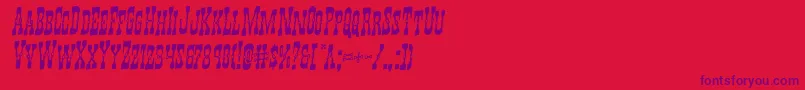 Youngerbrosrotal Font – Purple Fonts on Red Background