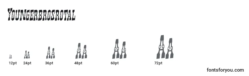 Youngerbrosrotal Font Sizes