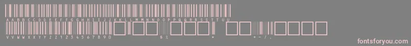 V100001 Font – Pink Fonts on Gray Background