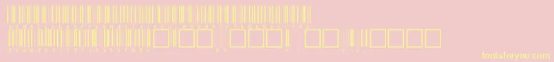 V100001 Font – Yellow Fonts on Pink Background