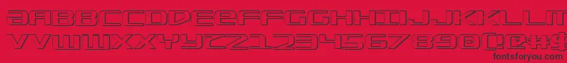Sdf ffy Font – Black Fonts on Red Background