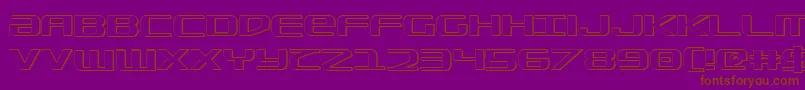 Sdf ffy Font – Brown Fonts on Purple Background