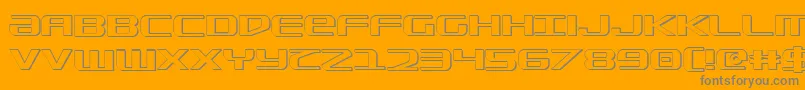 Sdf ffy Font – Gray Fonts on Orange Background
