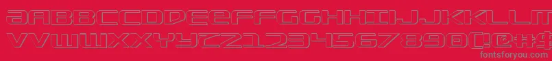 Sdf ffy Font – Gray Fonts on Red Background