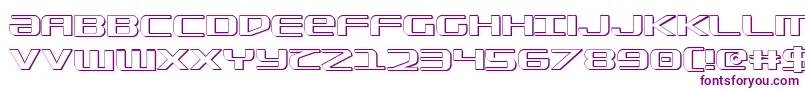 Sdf ffy Font – Purple Fonts on White Background