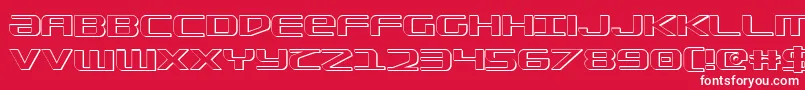 Sdf ffy Font – White Fonts on Red Background