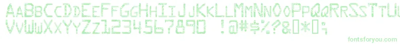 Circuit Font – Green Fonts on White Background