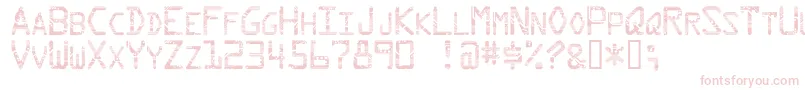 Circuit Font – Pink Fonts on White Background