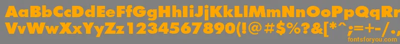 FuturisxcBold Font – Orange Fonts on Gray Background