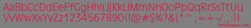 Inc901lフォントについての詳細 フォントInc901l – 赤い文字の灰色の背景