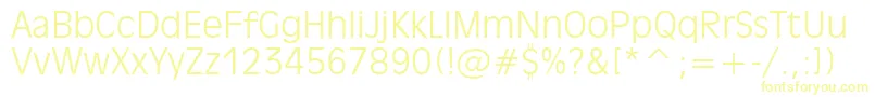 フォントInc901l – 黄色のフォント