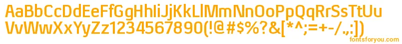 XenurgBold Font – Orange Fonts on White Background