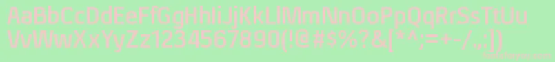 XenurgBold Font – Pink Fonts on Green Background